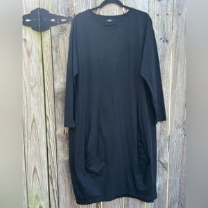 MOYURU Black Long Sleeve Midi Women’s Dress Women’s Large